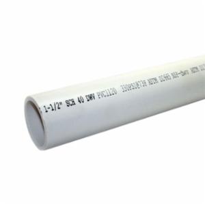 1/2 in x 10 ft Pvc Sch 40 Pipe Plain End