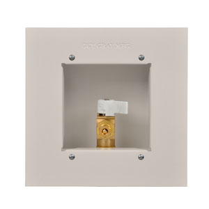 IPS&reg; 88133 Metal Ice Maker Outlet Box With Valve, 1/2 in Sweat