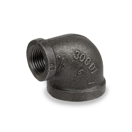 1-1/4" x 1/2" 90 DUCTILE IRON SCREWED
