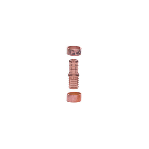 1/2 PEX COPPER CRIMP X 1/2 PEX BLACK COUPLING 645X2G