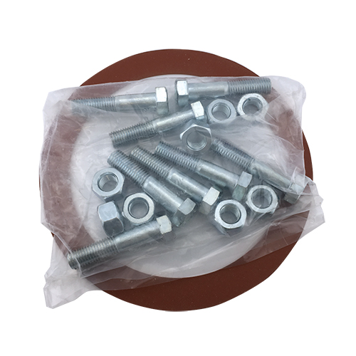 10 FLG PACK NUTS-BOLTS W/RED RING