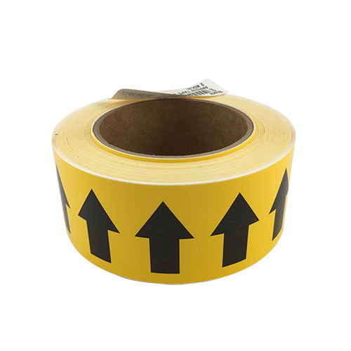 ARROW TAPE BLACK ON YELLOW STYLE C